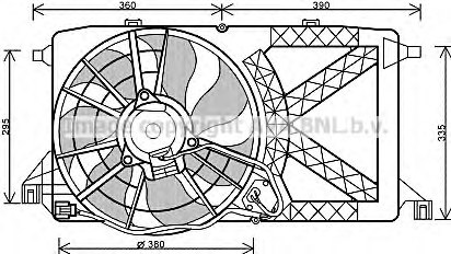 PRASCO FD7548 Fan, radiator